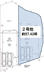 読谷村長浜2号地　約57．43坪