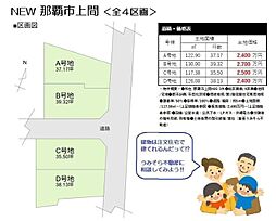 ＮＥＷ那覇市上間　Ｂ号地　全4区画