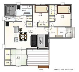 高松市円座町 一戸建 円座町Ａ2号地平家モデルハウス