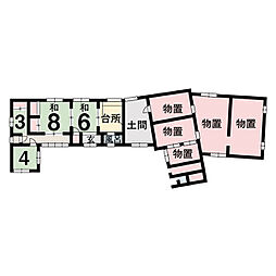 綾歌郡綾川町北 一戸建 昭和42築レトロな農家の平家住宅