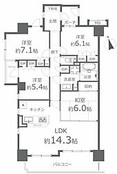 高松市 栗林町2丁目 (栗林公園駅) 7階 4LDK