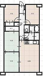 オレンジハイツ香西南 3階 4LDK