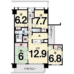 サーパスシティ栗林 1111 4LDK