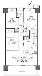 サーパス栗林公園 2階 3LDK