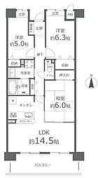 ファミール錦町 15階 3LDK