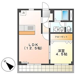 高知市朝倉丙　1LDK　4F（無料ネット・角部屋・単身専用）