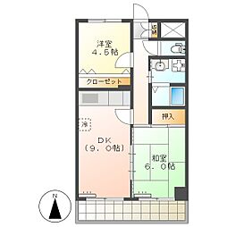 高知市唐人町　2DK　7F（鏡川ビュー・南向き・都市ガス）