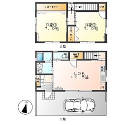 高知市神田　2LDK　戸建（新築・P込軽2台可）