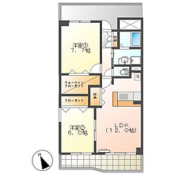 高知市潮新町2　2LDK　5F（角部屋・オートロック・P有）