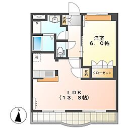 高知市朝倉横町　1LDK　2F（無料ネット・敷地内P）