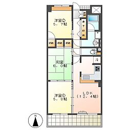 高知市大原町　3LDK　5F（無料ネット・オートロック）