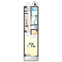 高知市梅ノ辻 1K 2F(敷礼0円・ネット無料)