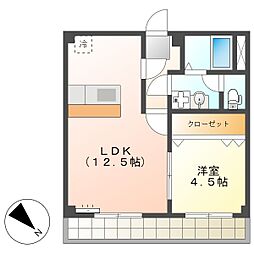 高知市朝倉丙 1LDK 5F(敷礼0円・ネット無料)