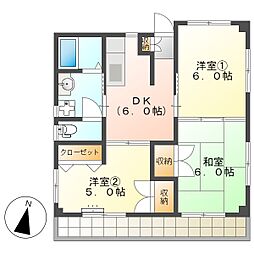 高知市西久万 3DK 最上階(初期費用減額CP)