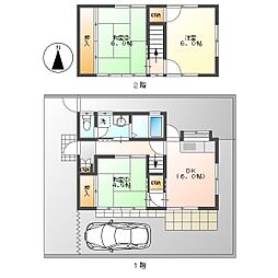 高知市石立町 戸建 3DK(P1台込幅狭、P2台目近隣有)