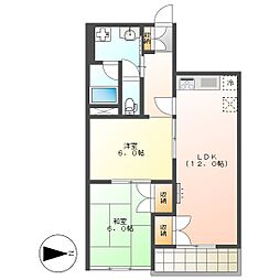 高知市西秦泉寺　2LDK　1F（東向・P有）