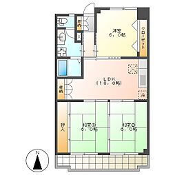 高知市一ツ橋町2　3LDK　1F（敷地内P1台込・南向)