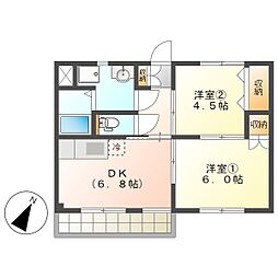 高知市神田 2DK 2F(ペット・初期費用減額CP)