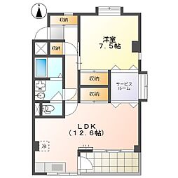 高知市鴨部1 1LDK 2F(初期費用減額CP）