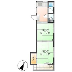 高知市神田　2K　2F（高齢者、福祉相談可・スーパー目の前）