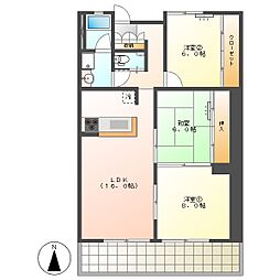 高知市中秦泉寺　3LDK　3F（エレベーター・P有・南向）