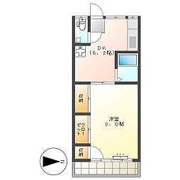 高知市日の出町　1DK　2F（コンビニ徒歩2分・東向）