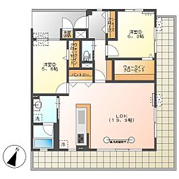 高知市神田　2LDK　2F（R8.4月完工予定新築・東角）