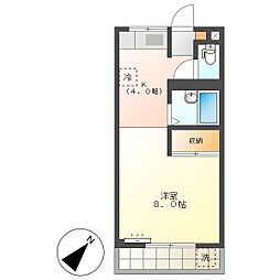 高知市朝倉西町1　1K　3F（最上階・無料ネット・P有）