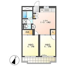 高知市中秦泉寺　2LDK　3F（初期費用CP）