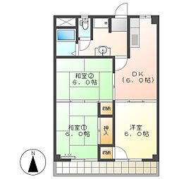 高知市石立町 3DK 6F(初期費用減額CP)