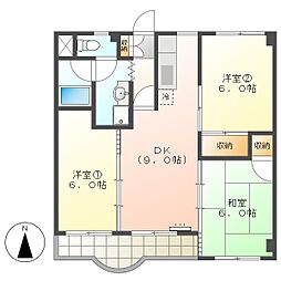 高知市城山町　3DK　4F（初期費用減額CP）