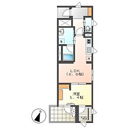 高知市中須賀町　1LDK　1F（無料ネット・P2台可）