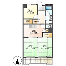 高知市城山町 3DK 4F(ペット・初期費用減額CP)
