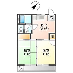 高知市桟橋通4 2DK 2F(初期費用減額CP)