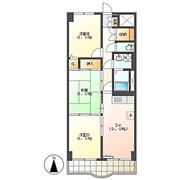 高知市河ノ瀬町　3DK　2F（P1台込・南向・禁煙）