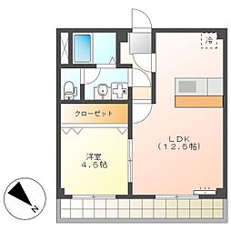 高知市朝倉丙　1LDK　6F（割引対象・無料ネット・単身用）
