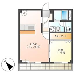 高知市朝倉丙　1LDK　5F（割引対象・無料ネット・単身用）