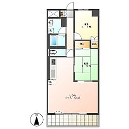 高知市福井扇町　2LDK　5F（無料ネット・P2台可・南向）