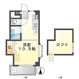 高知市城山町 1Rロフト 最上階