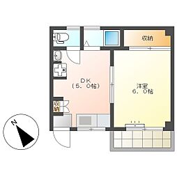 高知市新田町　1DK　2F（割引CP・角部屋・無料ネット）