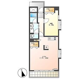 高知市北新田町　1LDK　3F（割引CP・角部屋・P有）