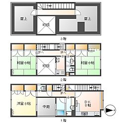 高知市大膳町 3DK メゾネット(初期費用減額CP)