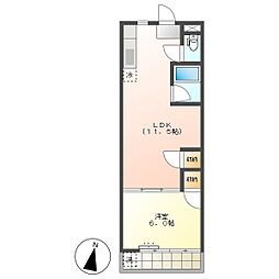 高知市大川筋2　1LDK　4F（初期費用減額CP）