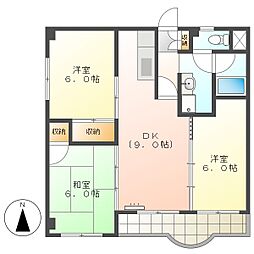 高知市城山町　3DK　4F（初期費用減額CP）