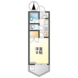 高知市新田町　1K　7F（入居月家賃0円・無料ネット・南向)