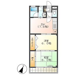 高知市朝倉丙　2DK　最上階（初期費用減額CP）