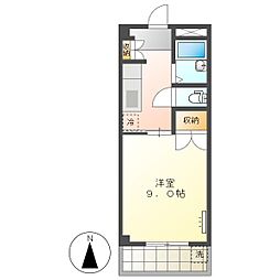 高知市南万々　1K　2F（無料ネット・都市ガス・学生不可）