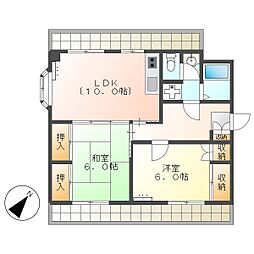 高知市仲田町 2LDK 3F(初期費用減額CP）