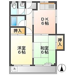 高知市西秦泉寺 2DK 最上階(初期費用減額CP)