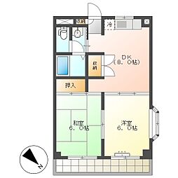 高知市神田　2DK　2F（ペット可・無料ネット・P有）